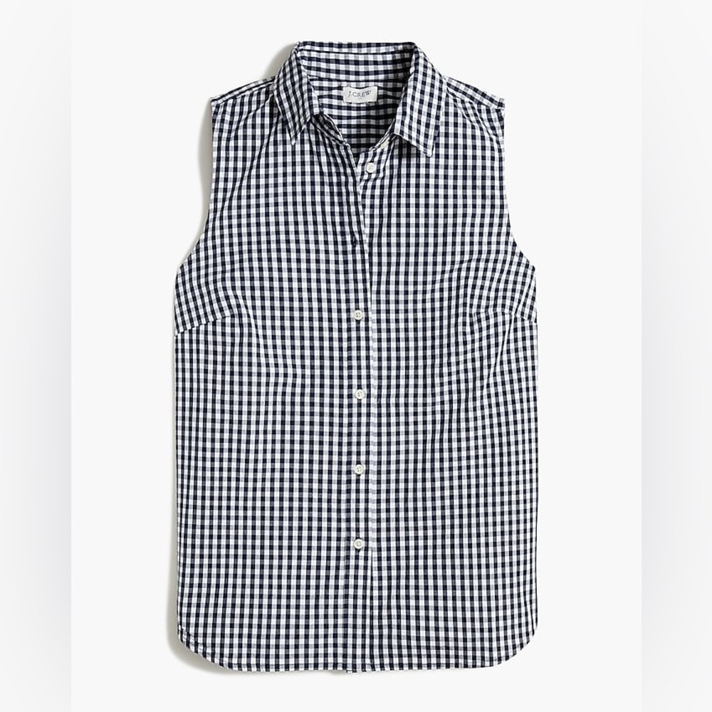 Gingham button-up shirt in signature fit.